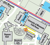 map showing Armory Garage location