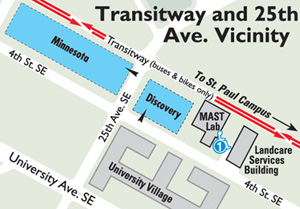 map showing Discovery Lot location