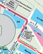map showing Gold Lot location