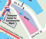 map showing Victory Lot location