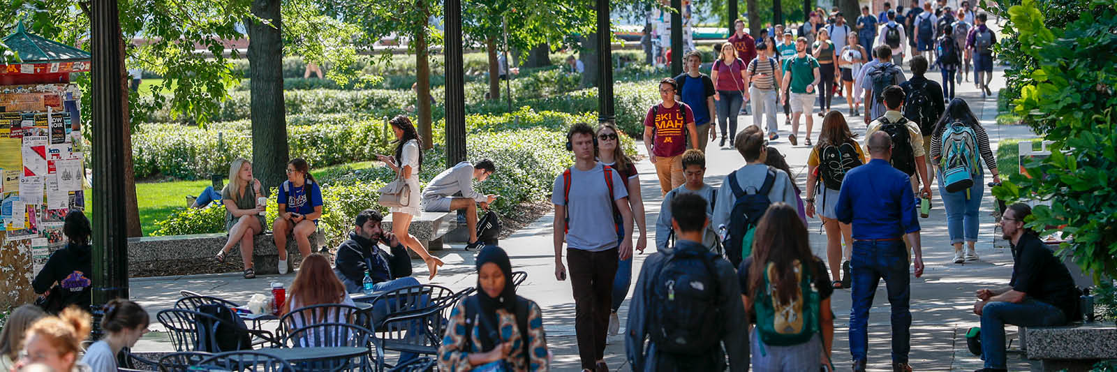 Walking by Northrop Mall