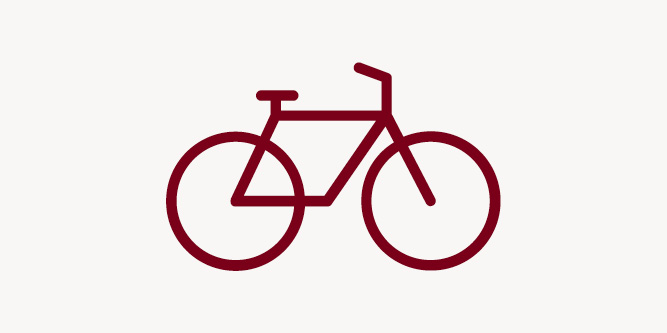 Illustration showing a simple bike